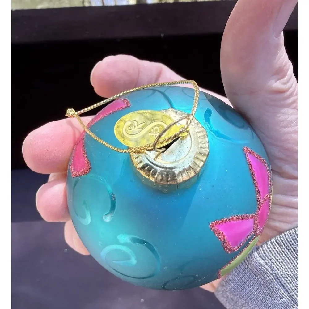 Midwest Of Cannon Falls Whimsical Blown Glass Christmas ornament -K2